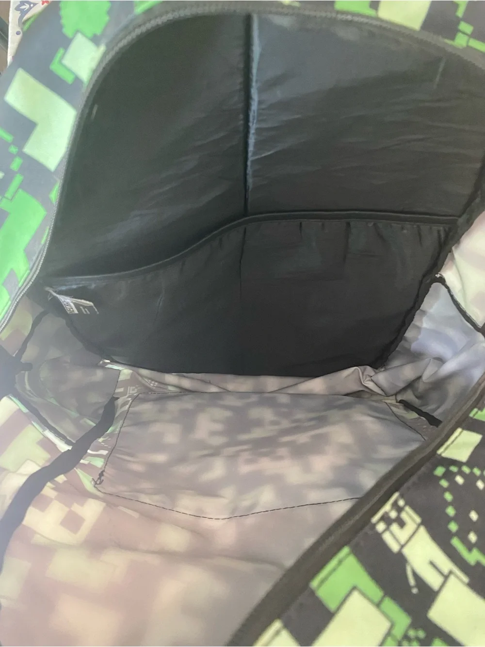 Minecraft creeper backpack school book bag